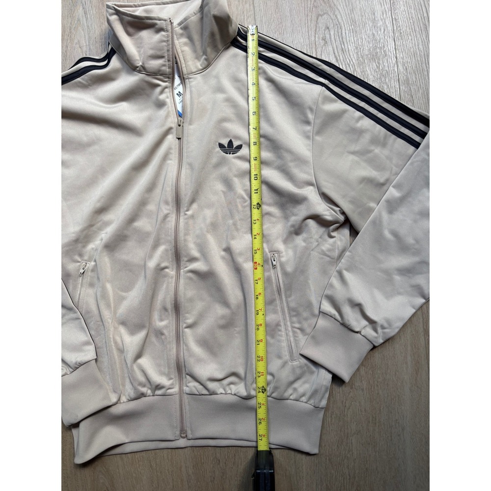 Adidas Originals Firebird TT Track Jacket Mens Medium Beige Tan Black HN0111 - Picture 7 of 9